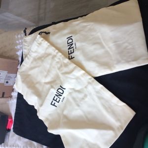 Fendi 2 dust bags for shoes